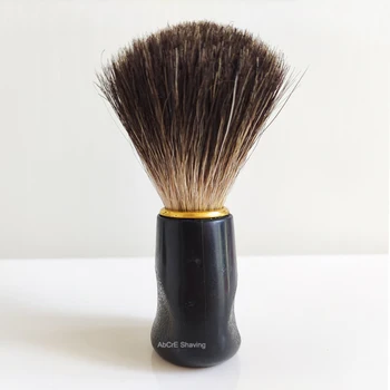 Tıraş Fırçası siyah porsuk saç plastik saplı erkek yüz temiz sabun köpürtücü ıslak berber sakal kaldırmak