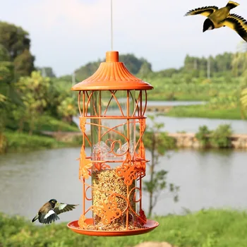 Avrupa tarzı vahşi kuş besleyici Açık kuş besleyiciler gıda konteyner