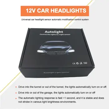 Evrensel 12V araba otomatik ışık sensörü sistemi otomatik kontrol ışık sensörü araba otomatik far otomatik ışık sensörü