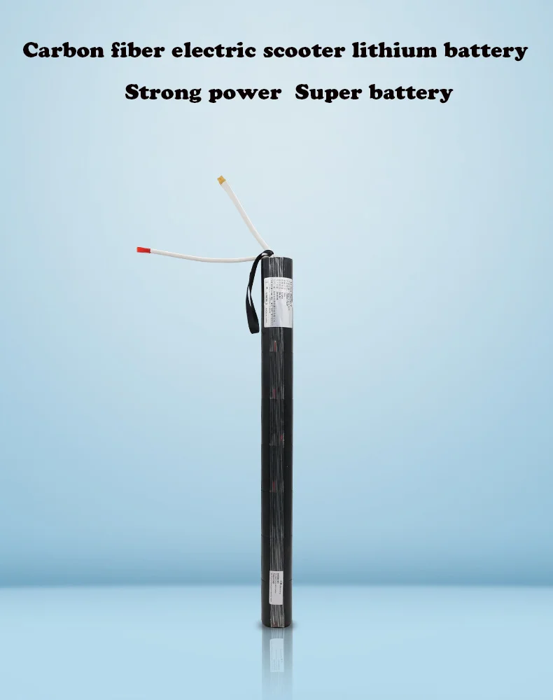 24 V / 36 V Karbon Fiber Elektrikli Scooter Lityum Pil Karbon Fiber Scooter Karbon Fiber Pil İle XT30 + JST