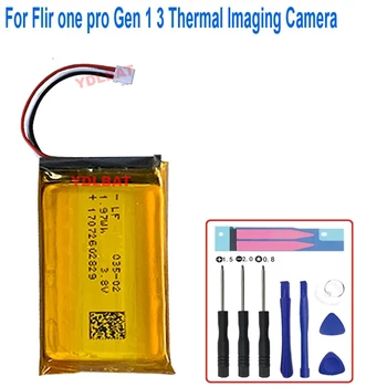 Flır one pro Gen 1 3 Termal Görüntüleme Kamerası Pilleri için 3.7 V 550mAh Pil