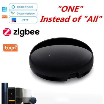 Tuya Zigbee 3.0 Akıllı IR Uzaktan Kumanda AC TV için Akıllı Ev Blaster Kızılötesi Evrensel Uzaktan Kumanda Alexa Google Ev İçin