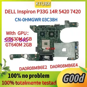 DA0R08MB6E2 DA0R08MB6E4.Kocoqin Laptop anakart DELL Inspiron 15R N5010 Anakart Cn-0N501P 0N501P Cn-0N501P.GT630M ile 1 GB/GT640M 2 GB GPU CN-0HMGWR 03C38