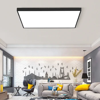 Modern kare LED tavan ışıkları Macarons iskandinav tavan yatak odasında lamba koridor balkon oturma odası fuaye mutfak ışığı fikstür