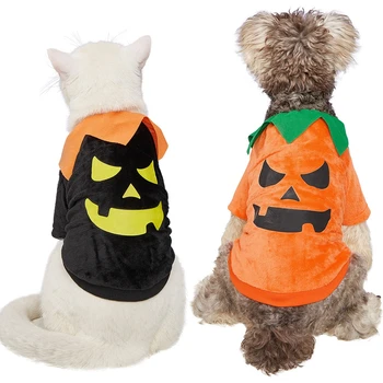Nefes Cadılar Bayramı Köpek Kostüm Köpek Sıkı Kabak Kostümleri Köpek Kış Giysileri Kazak Ceket Kedi Tatil Parti Dekor için