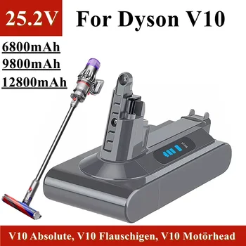 25.2 V Dyson V10 vakum el temizleyici pil değiştirme, 6800mAh~12800mAh, Dyson V10 Mutlak, V10 Flauschigen,vb