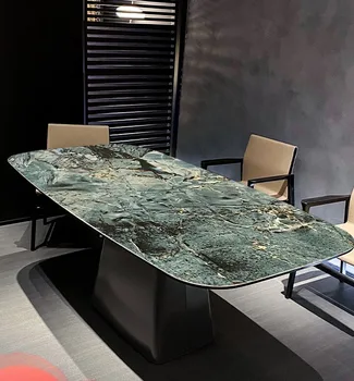 İtalyan ithal rockboard masa, ev yemek masası tasarımcı, ışık lüks, basit masa, high-end özelleştirme