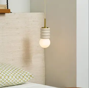 Fransız krem rüzgar lambaları yatak odası başucu avize restoran sundurma fener yaratıcı oturma odası arka plan duvar