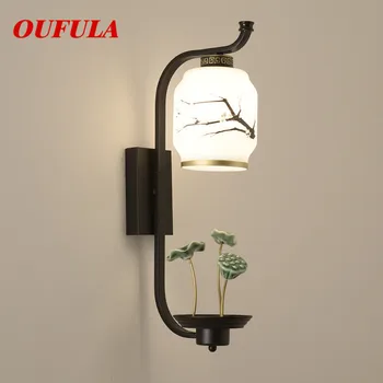 OUFULA Modern Duvar Lambaları aplik aydınlatma armatürü 220V 110V Çağdaş Yaratıcı Kapalı Dekoratif Ev Fuaye Yatak Odası