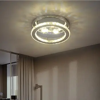 Moda K9 kristal tavan lambası Parlak enerji tasarrufu led Tavan ışıkları 15 W / 30 W led lambalar oturma odası led parlaklık Tavan lambaları