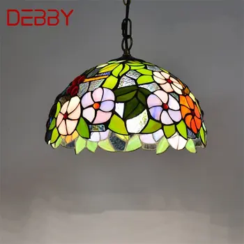 DEBBY Tiffany kolye ışık Modern LED lamba yaratıcı armatürleri dekoratif ev yemek odası için
