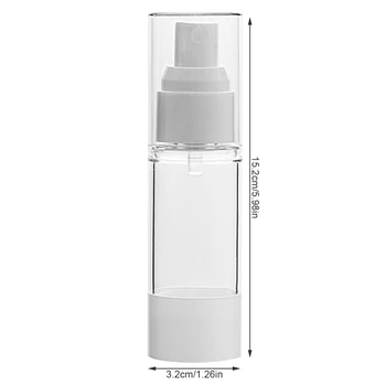 Sprey Şişesi Plastik Şeffaf Boş Dağıtıcı Taşınabilir Kozmetik pompa şişesi Seyahat Dağıtıcı Mister 50ML