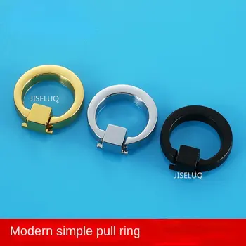 Kapı Çekmece Minimalist Düğme Mobilya dolap kapağı Kolları Modern Tek Delik Mini Kolları Mat Siyah dolap kulpu