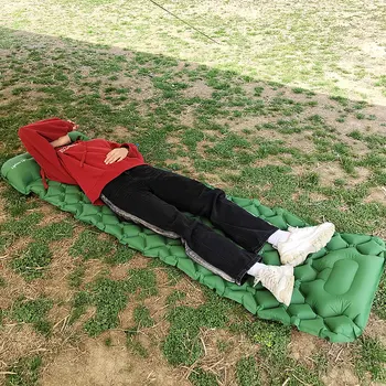 Hafifletmek Açık Uyku Pedi Kamp şişme yatak Yastıklar ile Seyahat Mat katlanır yatak Ultralight hava yastığı Yürüyüş