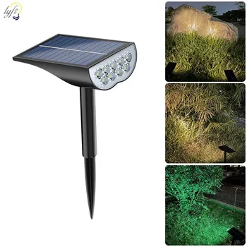 9 LED güneş spot ışığı Açık Su Geçirmez Bahçe Çim Peyzaj Yolu Dekoratif Aydınlatma Güneş Lambası Süper Parlak avlu ışığı