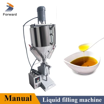 5-50ml Gıda dolum makinesi Manuel Paslanmaz Çelik Macun Dağıtım Sıvı İçecek Paketleme Ekipmanları