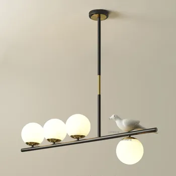 Iskandinav LED kolye ışıkları Yaratıcı Cam Kuş Lamba Minimalist Ev Oturma Odası sarkıt aydınlatma aydınlatma armatürleri Mutfak Aksesuarı