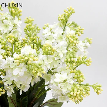 Tek Leylak Çiçek Ev Dekor Düğün Gelin Tutan Buket Odası Masa Vazo Dekorasyon Yüksek Kaliteli Yapay Çiçek Malzemeleri