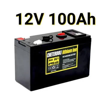 12V Pil 100Ah 18650 Lityum Pil Paketi şarj edilebilir pil için Güneş Enerjisi Elektrikli araç aküsü + 12. 6v3A Şarj Cihazı