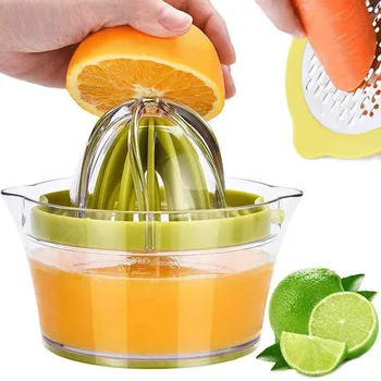 Narenciye Limon Portakal Sıkacağı Manuel El Meyve Sıkacağı Basın Dahili Ölçüm Fincan Mutfak Sebze Rende Yumurta ayırıcı