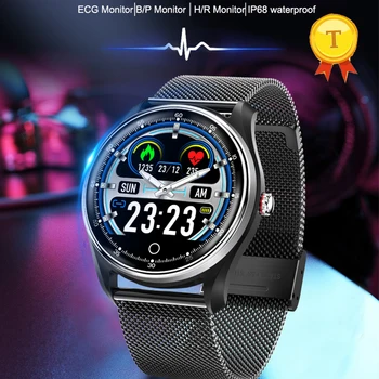 2019 yeni dokunmatik 3D UI ekran EKG akıllı saat Erkekler Kalp Hızı kan basıncı Uyku Monitör Çok spor fitness takip chazı ıp68 bant