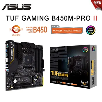 ASUS Yeni TUF OYUN B450M PRO II B450M AMD B450 DDR4 4400 MHz 128G, M. 2, SATA 6 Gb/, USB 3.2 Desteği R3 R5 R7 R9 Masaüstü AM4 CPU
