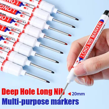 20mm işaretleme kalemleri Uzun Ucu Kafa Metal Delme Kalem Su Geçirmez Banyo Ahşap Dekorasyon Sanat Malzemeleri İşaretleyiciler