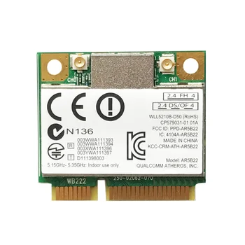 Dizüstü Bilgisayar için 2.4 G/5G Mini PCI-E Kablosuz Adaptör 300M Bluetooth WiFi Ağ Kartı